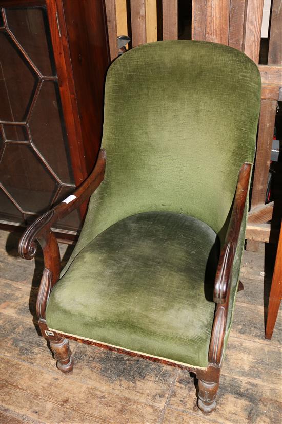 Rosewood armchair